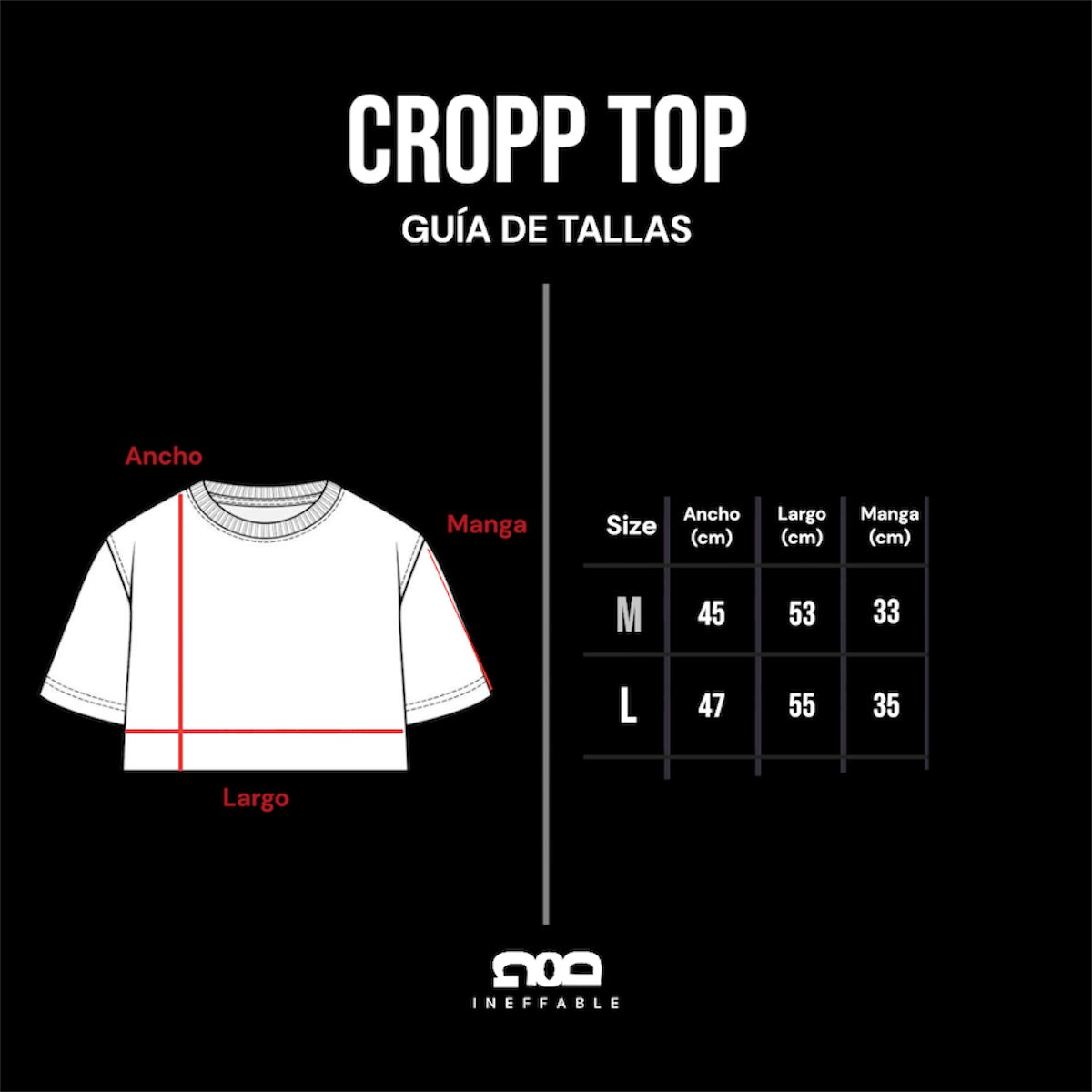 INEFFABLE CROP TOP